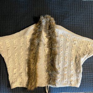 Northern Angel Cropped Faux Fur Sweater